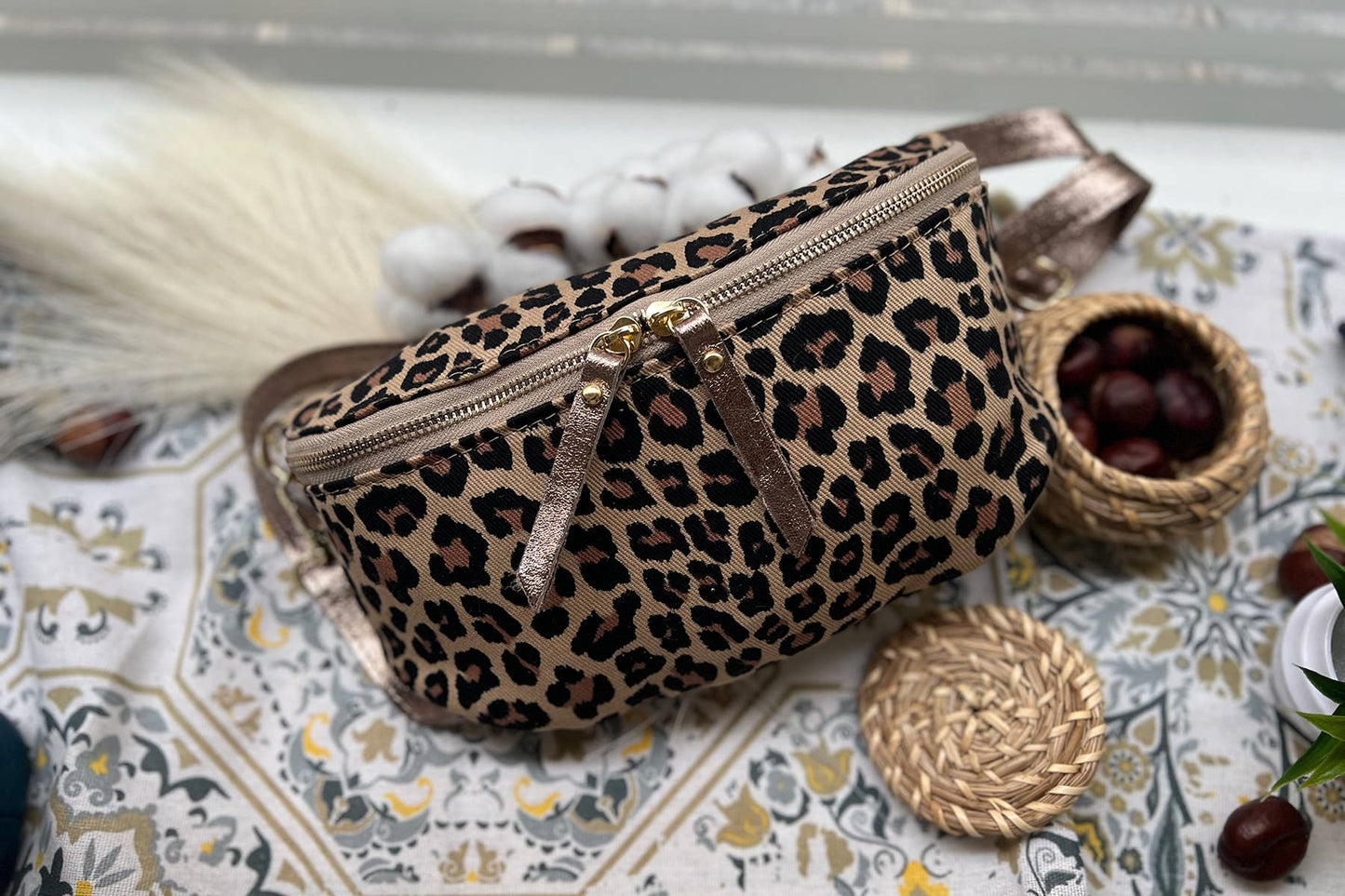 Sac ROSA LEOPARD - 4135B Cherry Paris