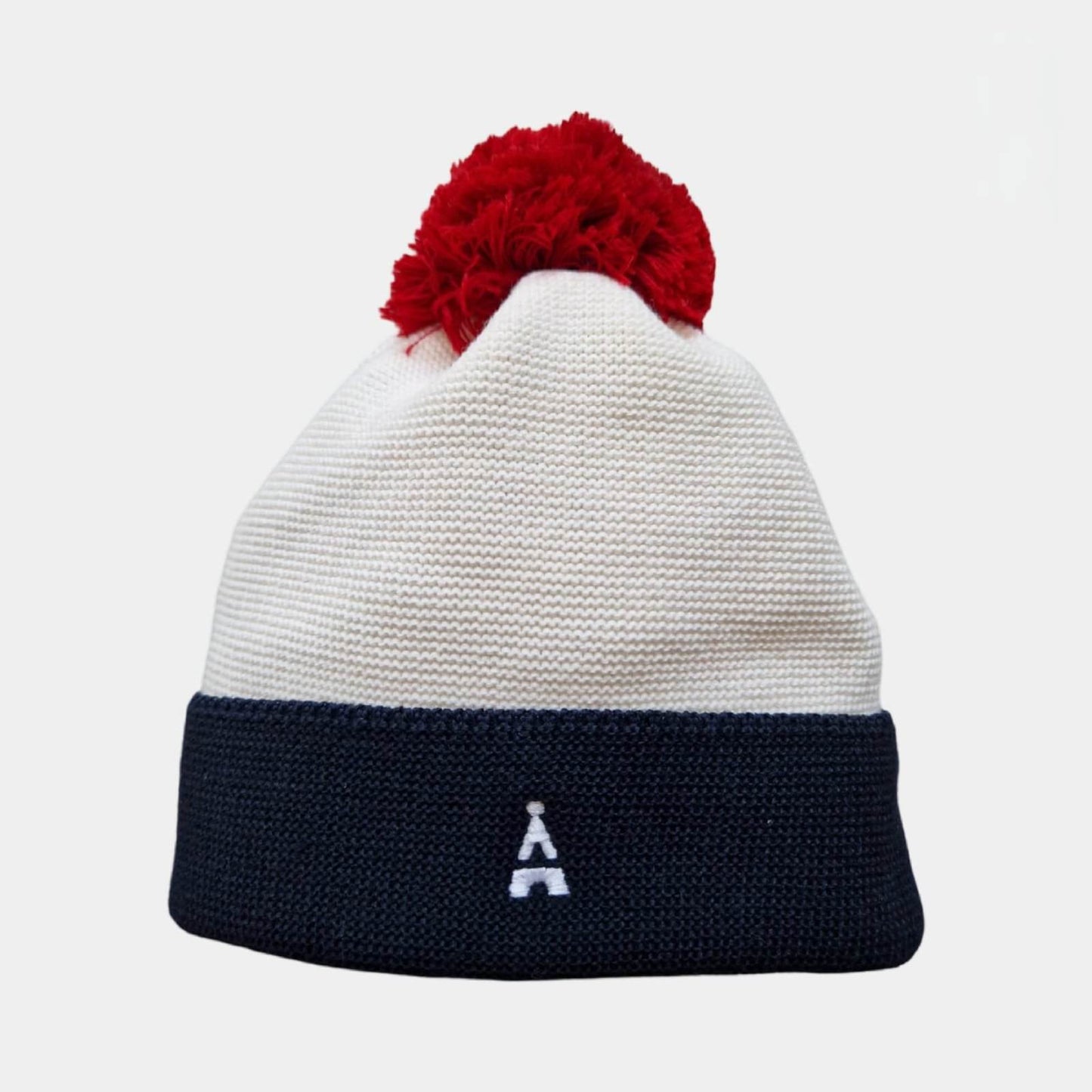 Bonnet blanc & noir MAISON FT - Monsieur A