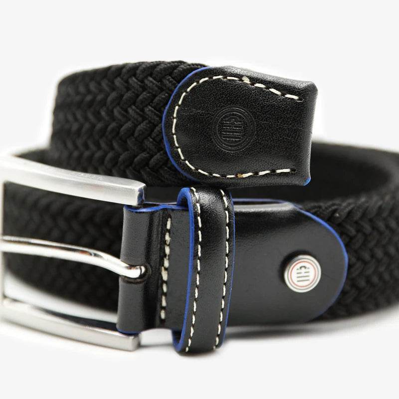 Ceinture tressée noir SERGE BLANCO - Monsieur A