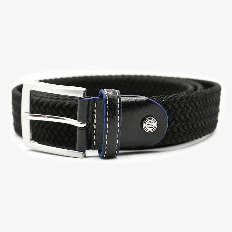Ceinture tressée noir SERGE BLANCO - Monsieur A