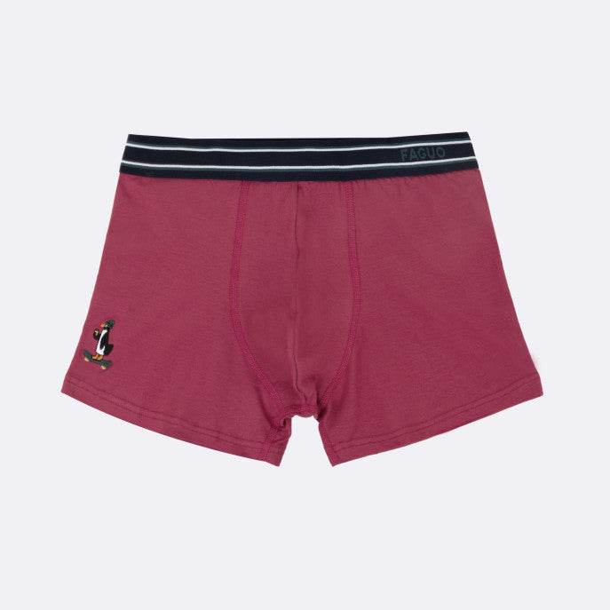 Pack de 3 boxers motifs fantaisie rouge, bleu & vert FAGUO - Monsieur A