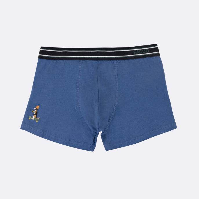 Pack de 3 boxers motifs fantaisie rouge, bleu & vert FAGUO - Monsieur A