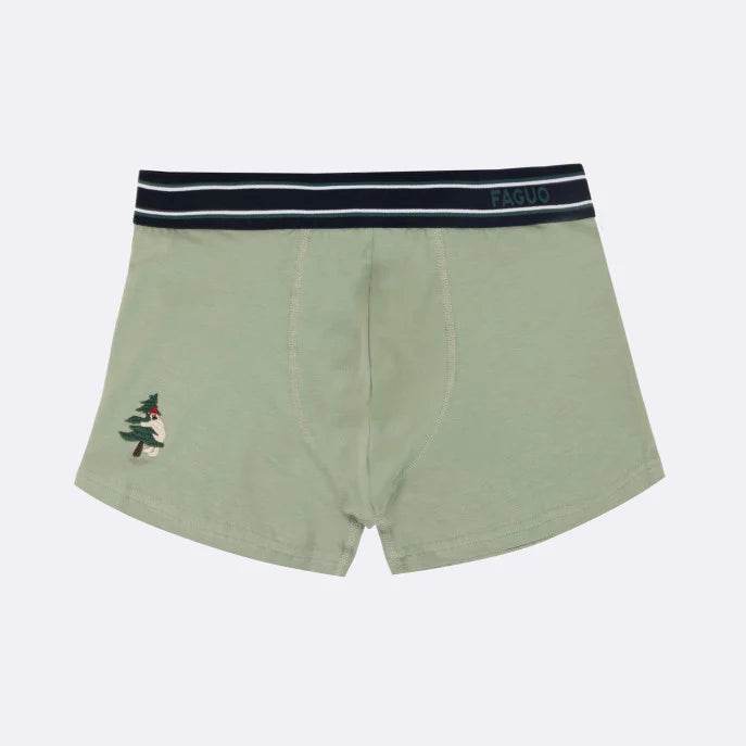 Pack de 3 boxers motifs fantaisie rouge, bleu & vert FAGUO - Monsieur A