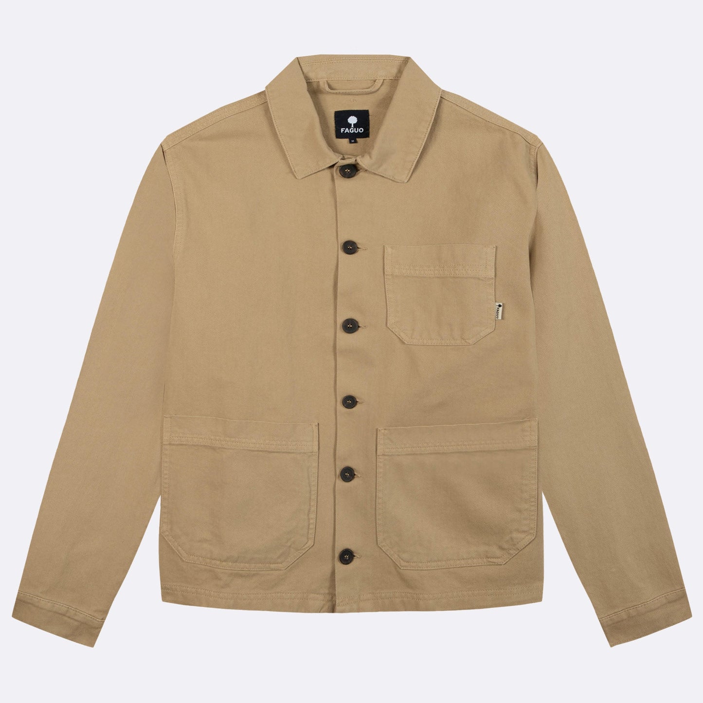 Surchemise LORGE Beige de chez FAGUO – Élégance casual et confort durable Faguo