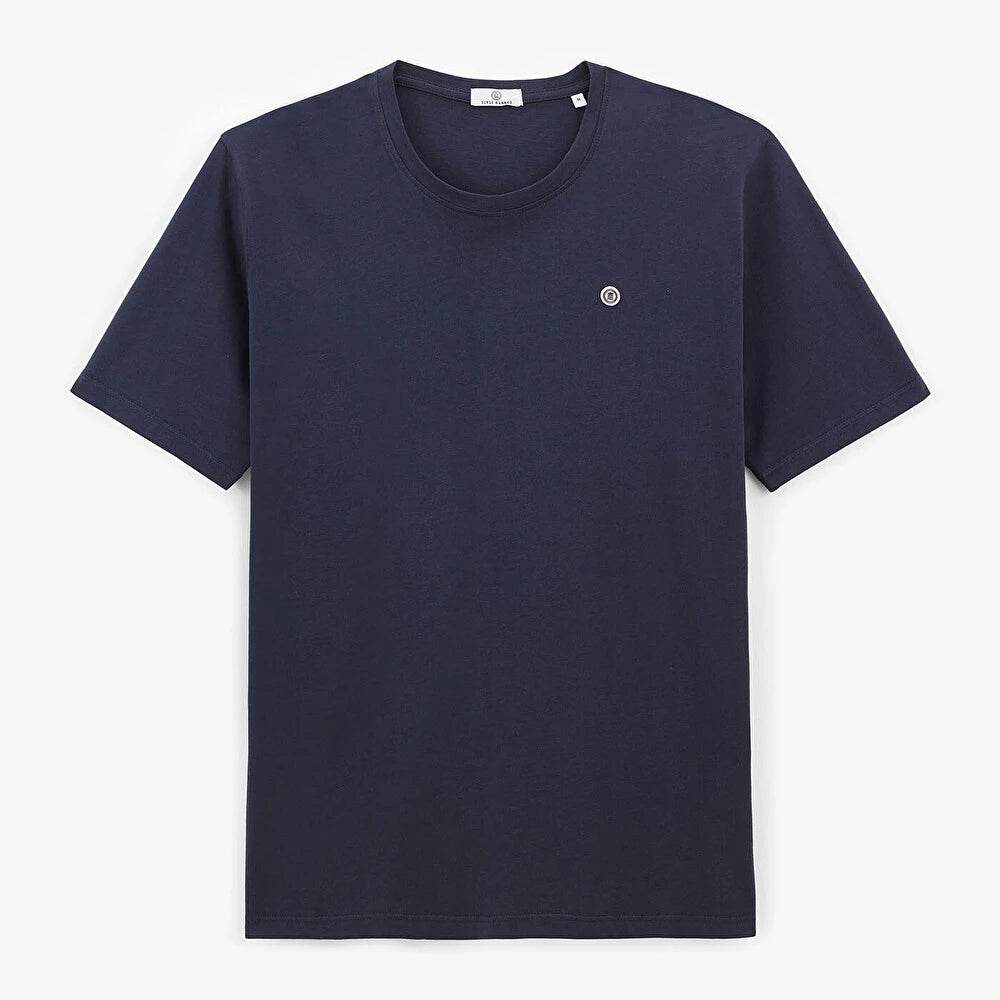 T-shirt bleu marine SERGE BLANCO - Monsieur A