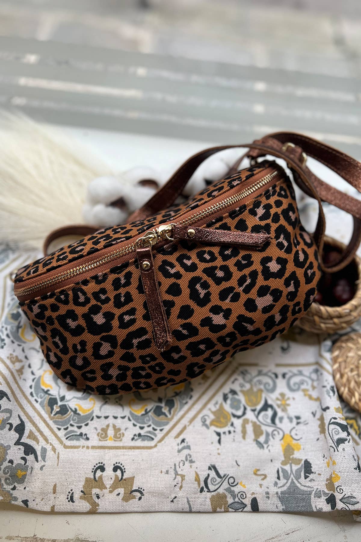 Sac ROSA LEOPARD - 4135B Cherry Paris