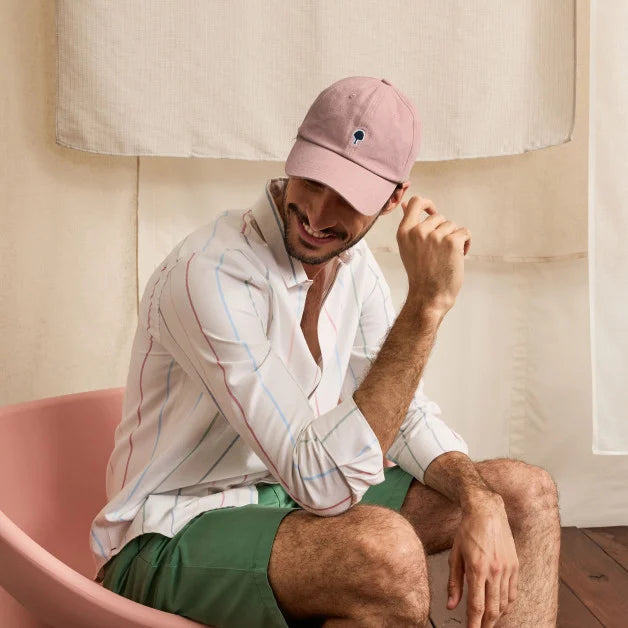 Casquette rose FAGUO en 100% coton, confortable et stylée