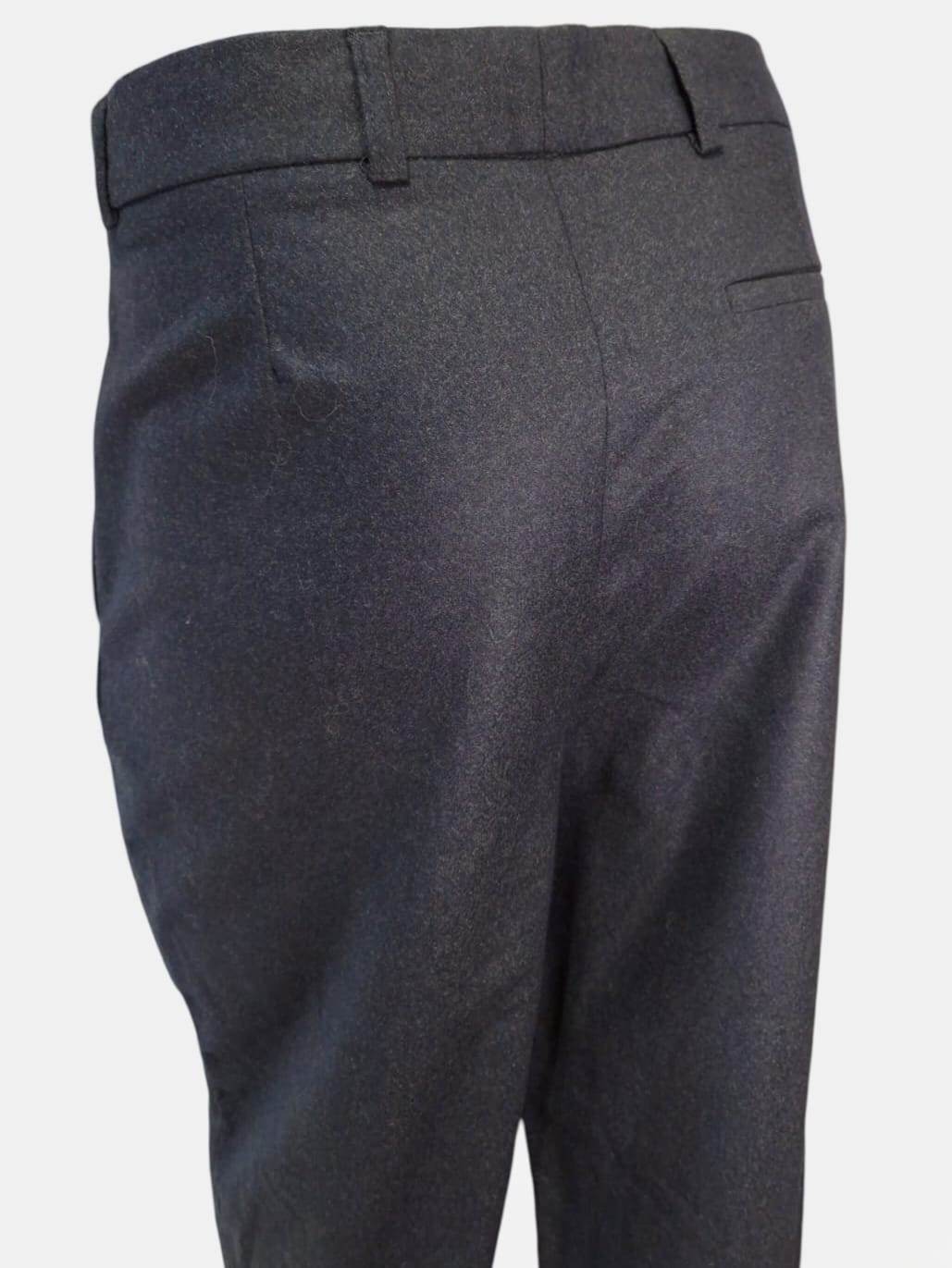 Pantalon bleu marine épais 100 % laine vierge – Coupe droite, Noyoco - Monsieur A