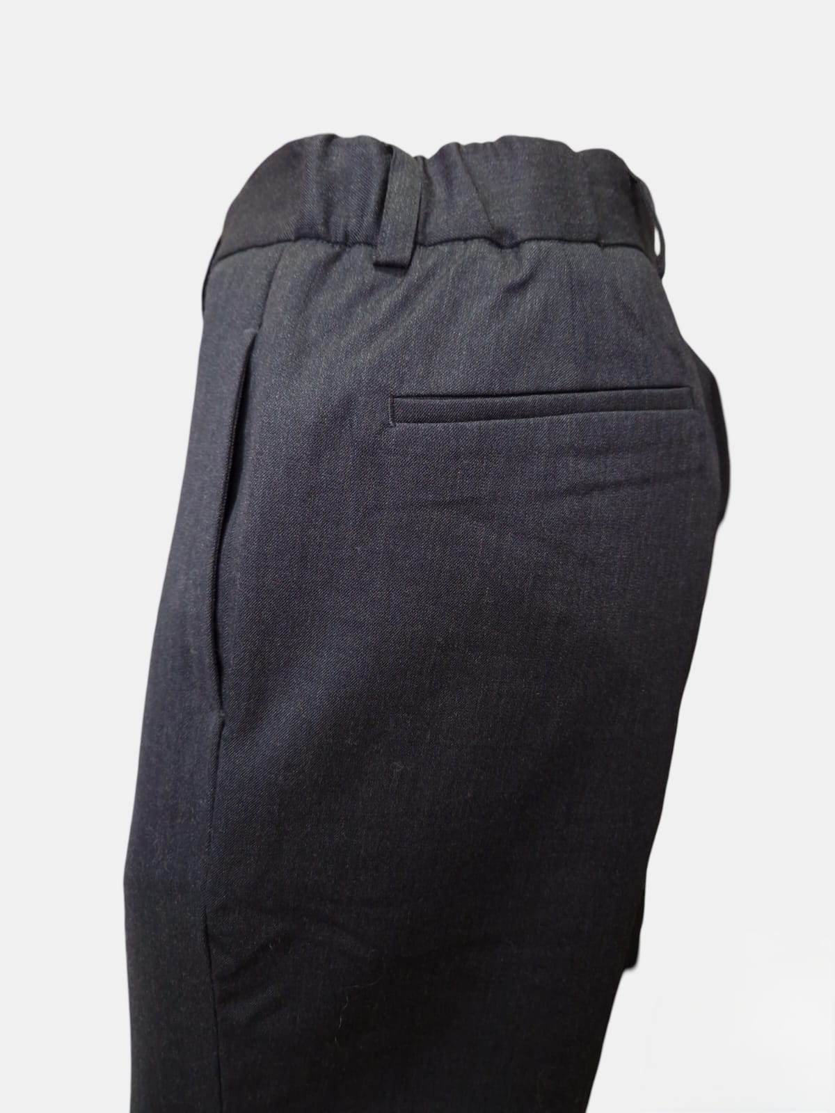 Pantalon bleu marine 100 % laine – Coupe droite, Noyoco - Monsieur A