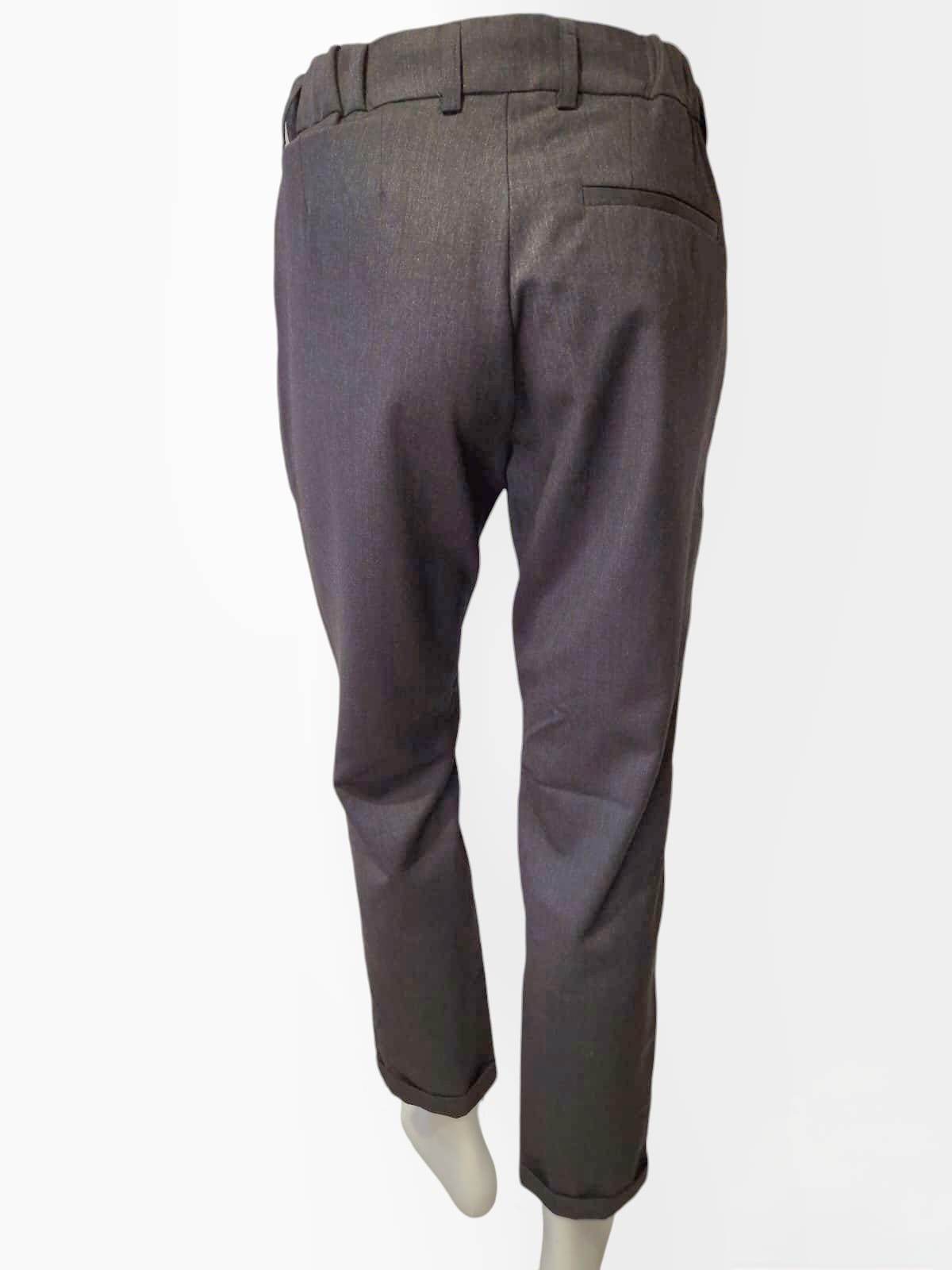 Pantalon gris foncé 100 % laine – Coupe droite, Noyoco - Monsieur A