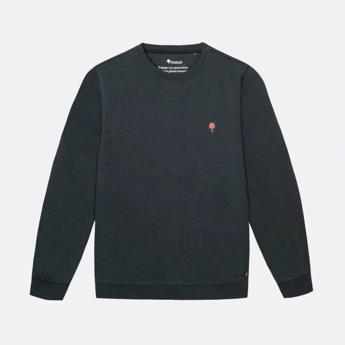 Sweat col rond bleu marine FAGUO - Monsieur A