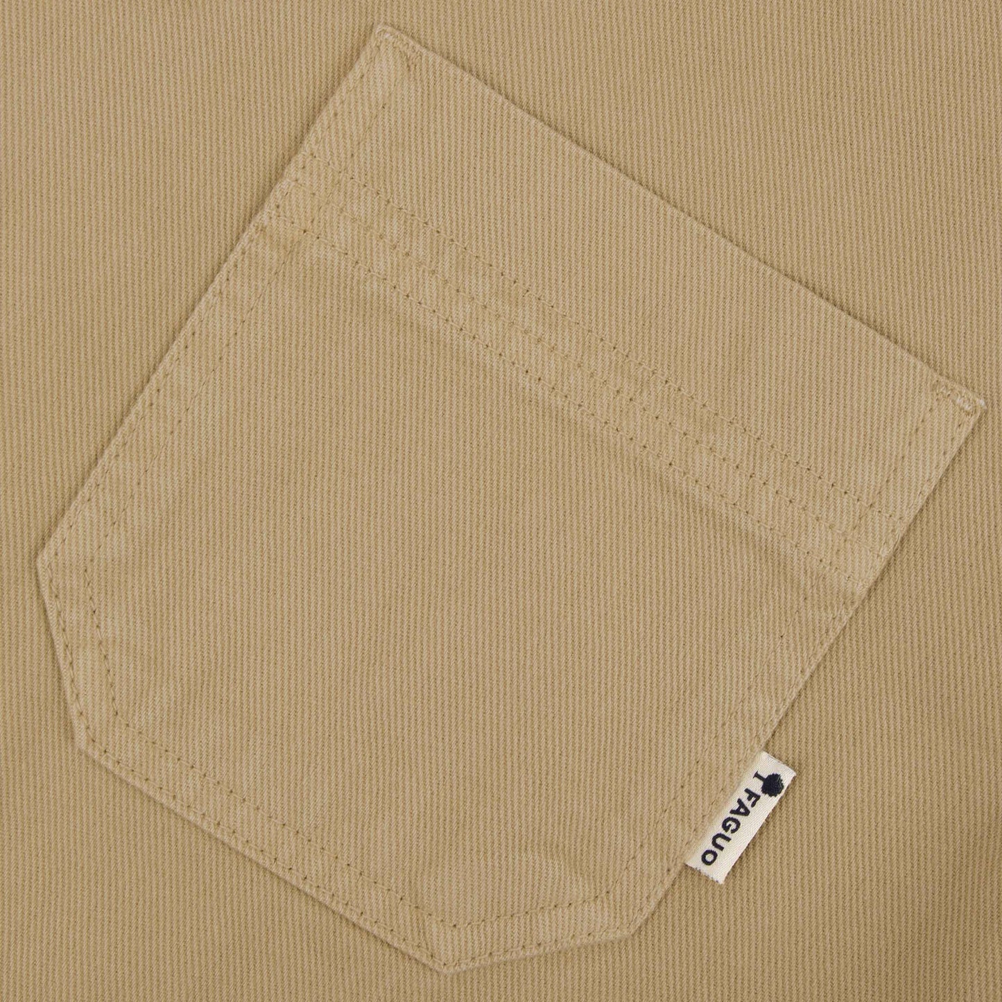 Surchemise LORGE Beige de FAGUO, confection éco-responsable en coton certifié