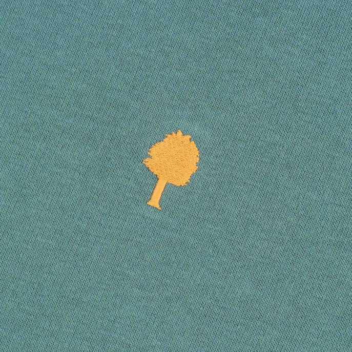 sweat vert turquoise logo jaune