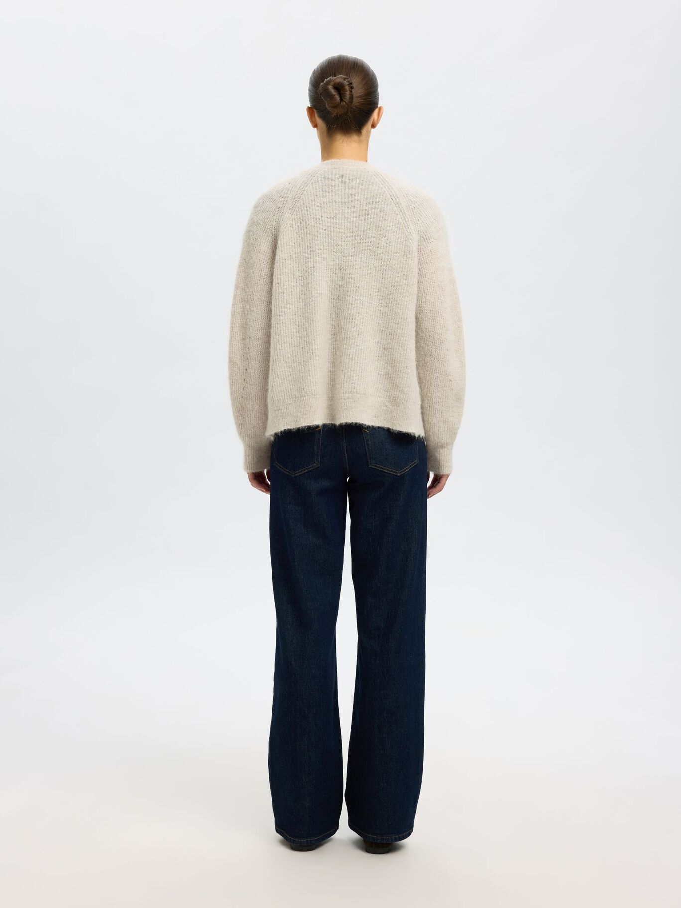 LAINE MÉLANGÉE CARDIGAN Selected