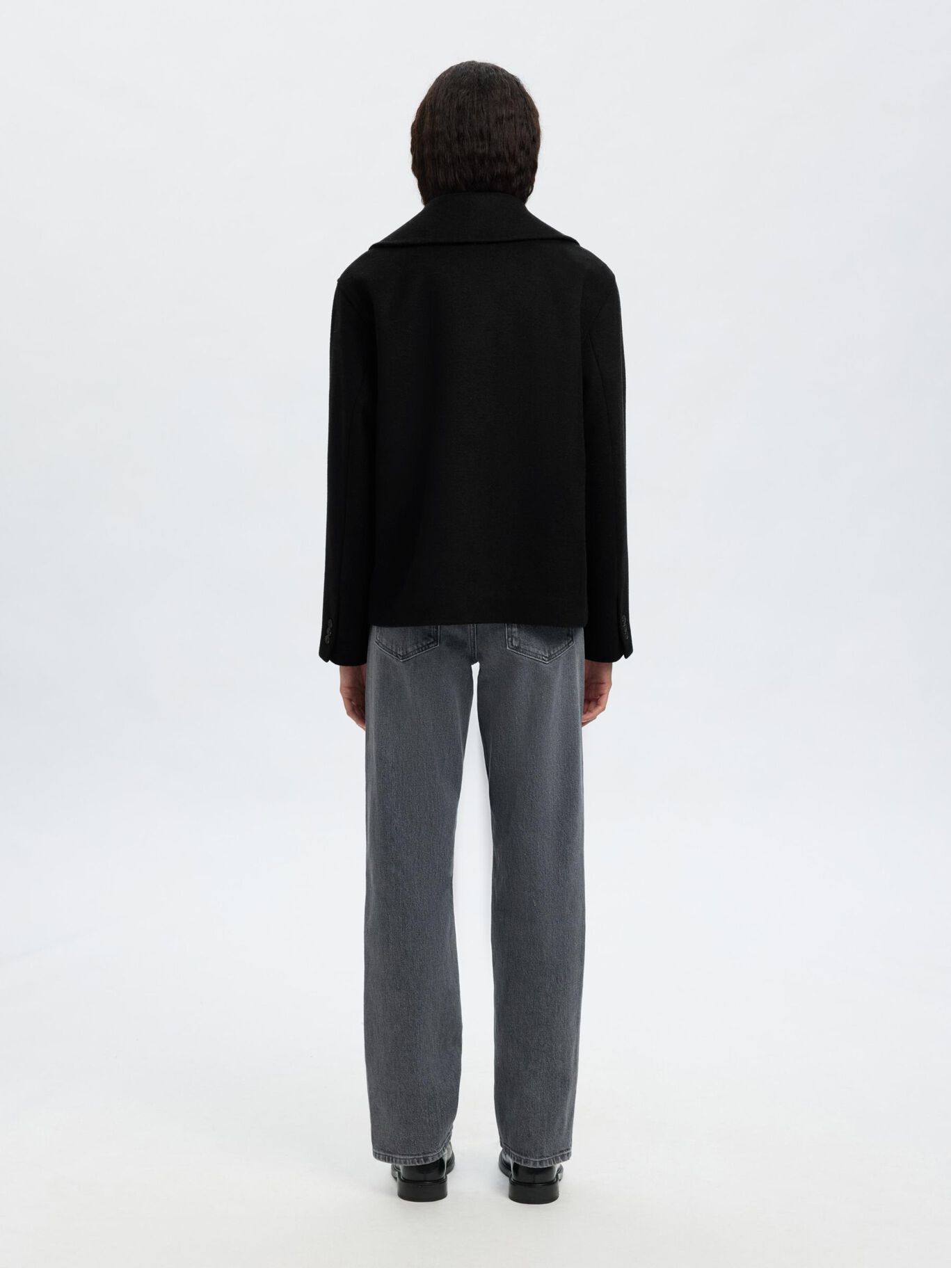 LAINE MÉLANGÉE VESTE Selected