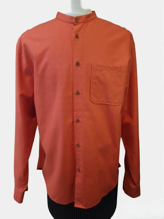 Chemise orange col mao – Noyoco - Monsieur A