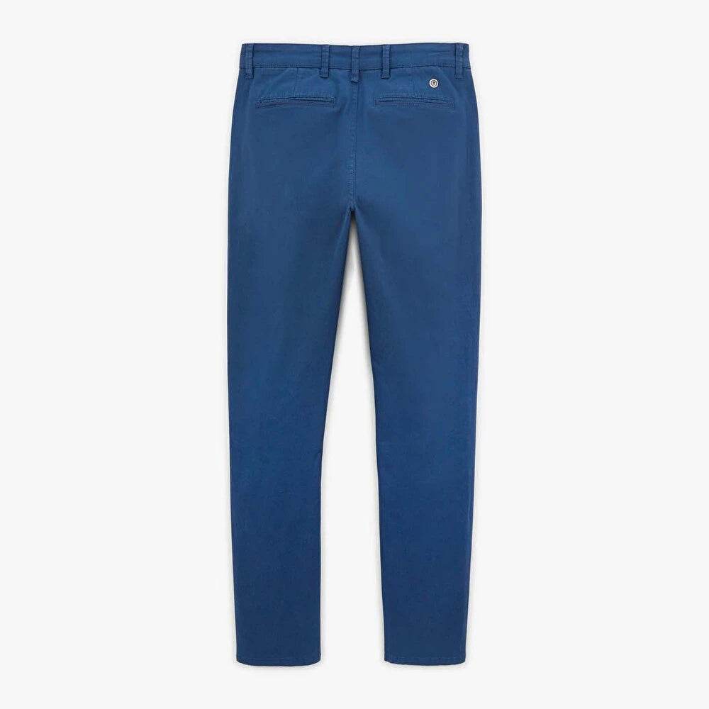 Pantalon chino bleu SERGE BLANCO - Monsieur A