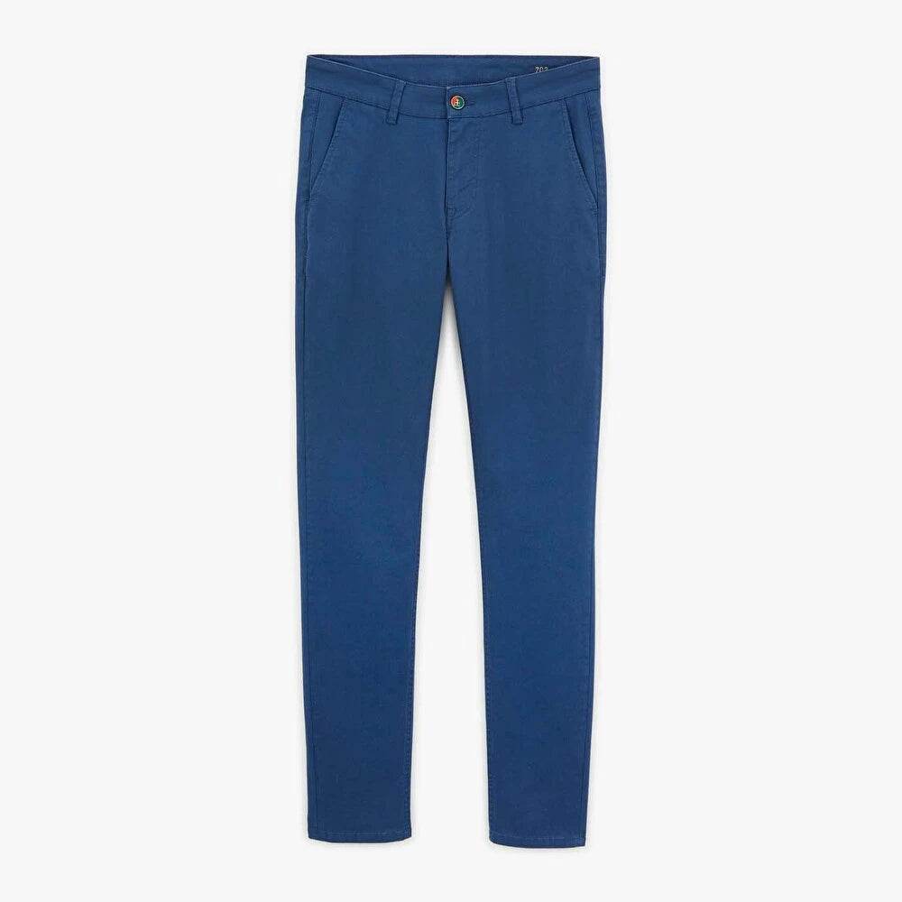 Pantalon chino bleu SERGE BLANCO - Monsieur A