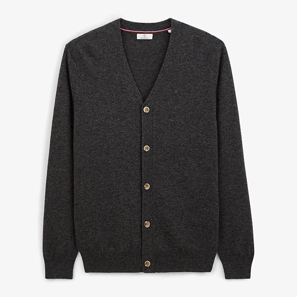 Cardigan gris SERGE BLANCO - Monsieur A