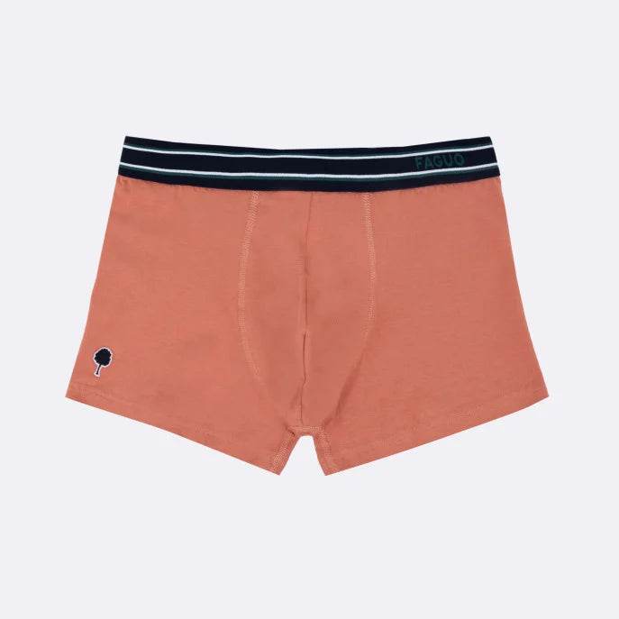 Pack 3 boxers unis bleu, rose & gris FAGUO - Monsieur A