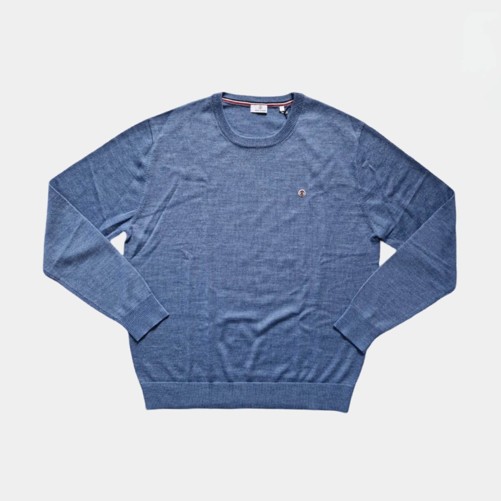 Pull col Rond bleu SERGE BLANCO - Monsieur A