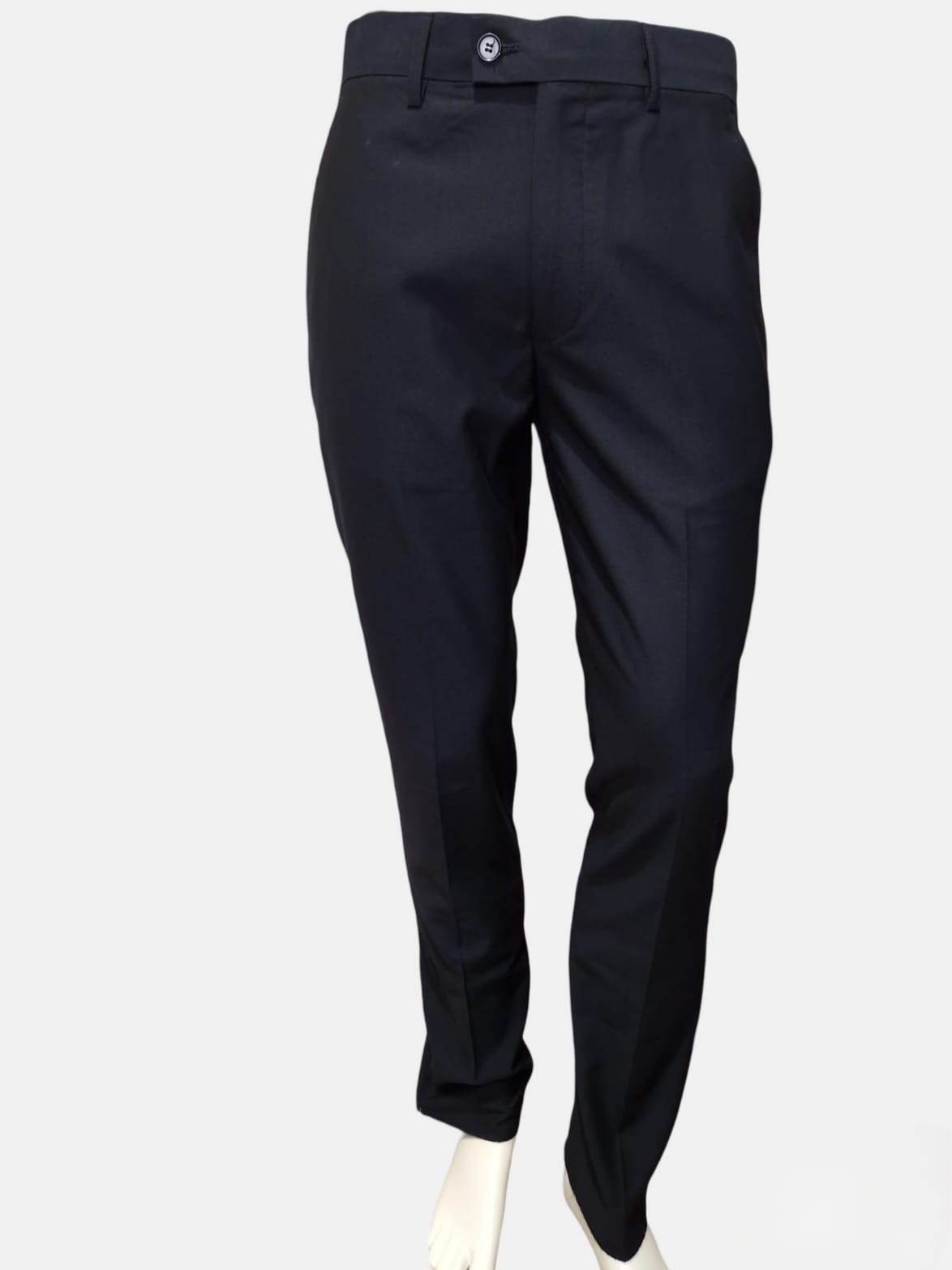 Pantalon homme chino bleu marine habillé – Coupe droite, Serge Blanco - Monsieur A